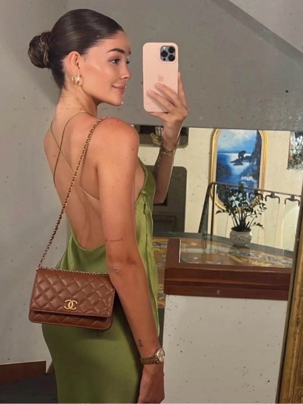 ZARA Satin Slip Dress with Spaghetti Straps NWT M - Picture 15 of 16